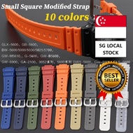 [SG FREE 🚚]16mm Convex TPU Strap for Casio DW-6900/GW-M5610/DW-5600E Modified Silicone Band for G-sh