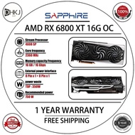 USED SAPPHIRE RX 6800XT 16G D6 OC Graphics Card 【Gaming performance ≈ RTX 3080TI】RX 6800XT Gaming GP