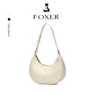 Foxer branded shoulder bag women underarm bag PU leather