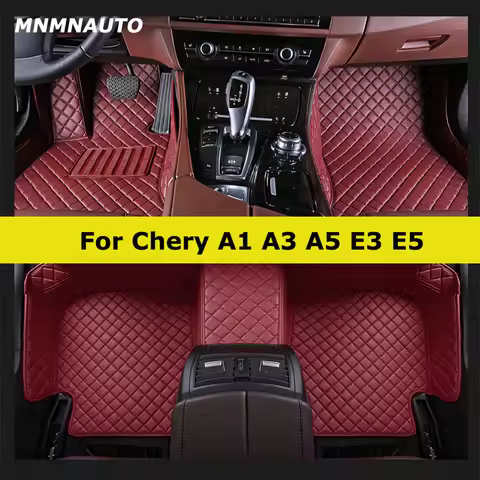 MNMNAUTO Custom Car Floor Mats For Chery A1 A3 A5 E3 E5 Auto Carpets Foot Coche Accessorie