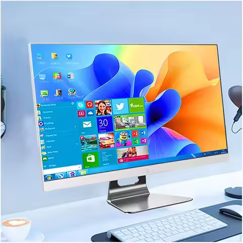 27 Inch All-in-One PC Core I7 10750H 16GB RAM 512GB SSD OEM AIO Desktop Computer Monoblock All In On
