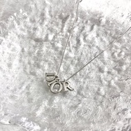 【日本直送名牌中古包】Christian Dior 克裡斯汀‧迪奧 項鍊 銀色 Dior Logo vintage 舊款 7y523w