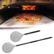 [Available] Aluminum Alloy Pizza Peel Homemade Pizza Kitchen Baking Tools Perforated Pizza Turner fo