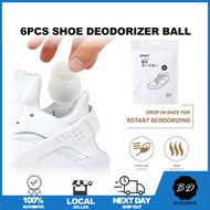 🚀[SG] 6pc Shoe Deodorant Ball/ Sneaker Odour Eliminator Deodorizer/ Shoe Cabinet Odor Removal/ Cupboard Wardrobe Scent