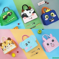 Outwalk Cartoon Insulated Lunch Box Bag Student Kids Portable Bento Bag Aluminum Foil Thickened Lunch Box Bag
