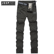 Jeep Spirit 1941 estd Outdoor Casual Pants Mens Thin Workwear Multi Pocket Quick Drying Charge Pants