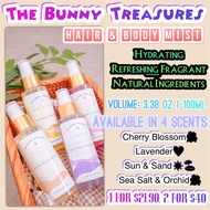 (NEW) The Bunny Treasures Hair &amp; Body Mist - Girlfriends Christmas Gift Ideas, Fragrance Spray Mist