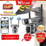 Wistino UHD 12MP CCTV Solar Outdoor 4G 太阳能cctv Battery Wifi 4G 2in1 Solar CCTV Outdoor Wireless