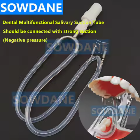 Dental Surgical Aspirator Suction Tube Dental Multifunctional Salivary Suction Strong Sucker Moistur