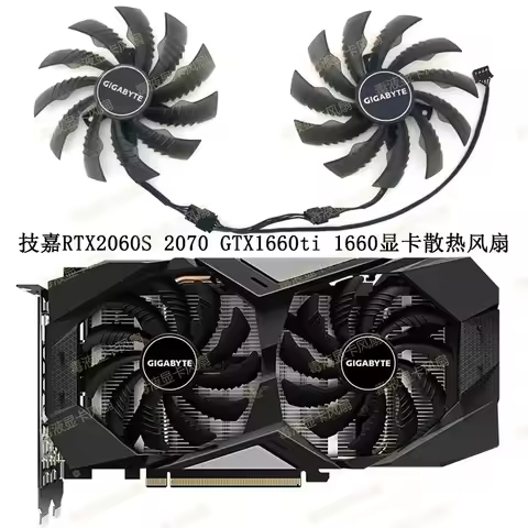 For Gigabyte RTX 2060 2060S 2070 Magic Eagle WINDFORCE WF2 Wind Demon Graphics Card Cooling Dual Fan