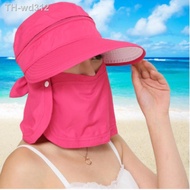 Beach Hats for Female Face Cover Summer Korean Style Sports Cycling Sun Hat UV Protection Outdoors Woman Sunscreen Mask