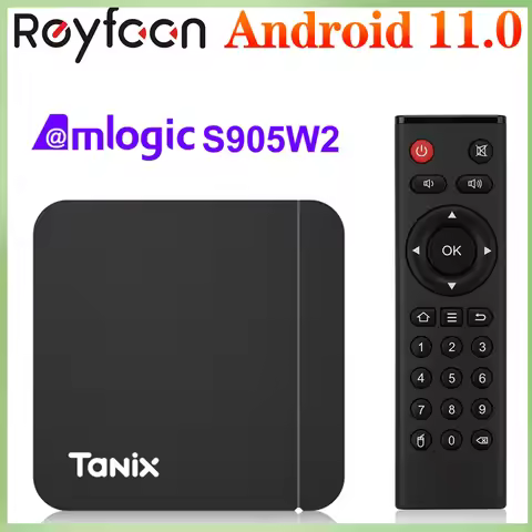 Tanix W2 TV Box Android 11 Amlogic S905W2 2GB 16GB Support H.265 AV1 2.4g&5g Dual Wifi HDR 10+ Media