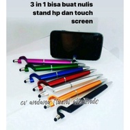 3 in 1 stylus pen, pen can be used for touch hp and stand hp