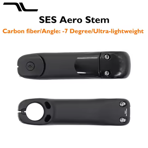 -7 Degree SES Aero Stem Lightweight carbon fiber,weighing 194g,featuring an internal cable design,si