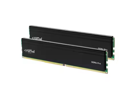 Crucial Pro 32GB (2 x 16GB) 288-Pin PC RAM DDR4 3200 (PC4 25600) Desktop Memory Model CP2K16G4DFRA32