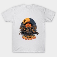 Authentic T-Shirt Cotton 1 Happy halloween Short Sleeve Round Neck Unisex White y2k Tight Beautiful 