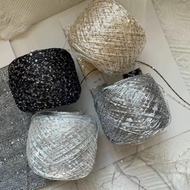 DIY Hyuna Sequin Woven Bag Premium Hand Mixed Threadfrench styleMaterial Characteristic Thread Yarn 