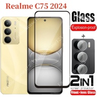 2in1 For Realme C75x 2024 Screen Protector Film Transparent Phone Screen Protector For Realme C75 Re