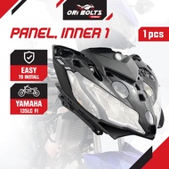 BDK-F836K-00 Yamaha Original 135LC FI V8 Body Cover Set Inner Hitam Plastic Horn Depan Signal Dada