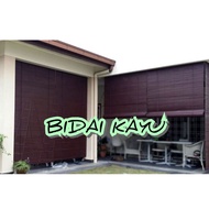 BLINDS Wooden Blinds Outdoor tahan panas hujan Bidai Kayu / Meranti Wood Outdoor Blind