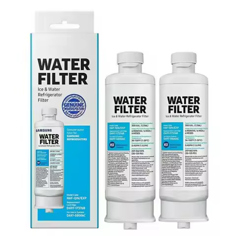 DA97-17376B Refrigerator Water Filter for Samsung HAF-QIN/EXP, HAF-QIN, DA97-08006C, RF28R7351SG, RF