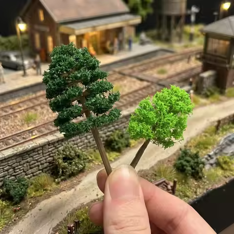 7Pcs Mixed Model Trees Architecture Trees,Miniature Trees for Model Train Railway,Sand Table,DIY Dio