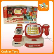 MESIN Children's Cash Register Toy - 14-Piece Cash Register Set + Scanner, Debit Card & Shopping Car
