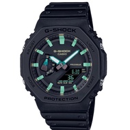 Casio G-Shock Analog-Digital Black Resin Strap Men Watch GA-2100RC-1ADR