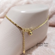 NEWEST Xuping Anklet 750 Gold/ AAPY Round Star Love Chain/