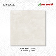 Keramik Lantai Body Putih Matt - Chalk Beige 60x60 cm | Sun Power