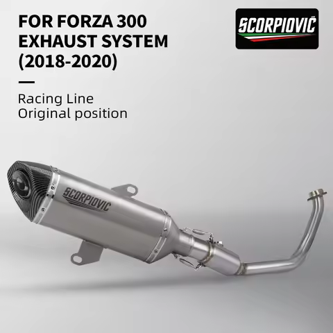 For Forza300 Forza NSS300 NSS 300 2018 - 2022 Motorcycle Exhaust Escape Modified Muffler With DB kil