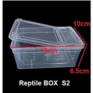 Feeding Box H3 Small MINI Snake Reptile Box PACMAN Gecko Lizard BD 15x10x6.5cm S2