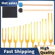 Tuning Forks Set 9Pcs 174/285/396/417/528/639/741/852/963Hz Tuning Fork, Sound Healing Tool Set for 