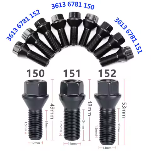 4/5Pcs Wheel Nut Stud Bolt 36136781150 36136781151 36136781152 For BMW E70 E70N E71 F20 F21 F22 F45 