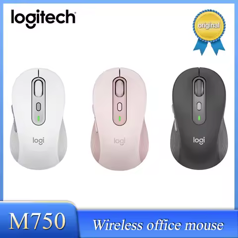 Original Logitech Signature M750 Wireless Bluetooth Office Mouse ,Support Up To 3 Devices Switch,For