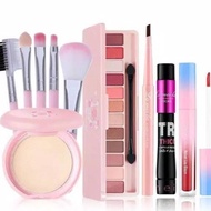 Paket Make up Paket Kosmetik Lengkap Bedak Wardah 6 in 1 - Bedak - Mascara - Eyeliner - Lipcream - P