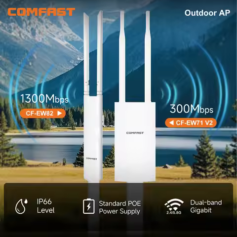 COMFAST AC1300 Outdoor AP access point Router 2.4/5.8G Dual Dand signal Extender Amplifie wireless W