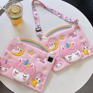 For Huawei Honor Pad X7 8.7'' 2025 Cute Unicorn Carrying Case Pad X7 Soft Silicone Tablet Shockproof