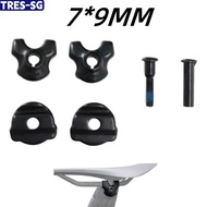 【TRES】Ready Stock Bike Seatpost Clamp for Carbon Saddle Rails 7x9/7x7mm Bicycle Oval/Round Clip