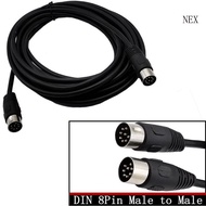 NEX Long 8 PIN DIN Cable Male to Male Extension Cord for Bang and Olufsen 2