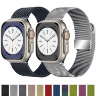 Milanese Band for Apple watch Ultra 8 7 6 5 4 SE 45mm 44mm 49mm 41mm 40mm Stainless Steel Magnetic S