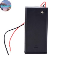 Alittlesearch 9V Volt PP3 Battery Holder Box DC Case With Wire Lead ON/OFF Switch Cover MY
