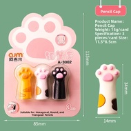 AJIMI | Cute Cat Paw Design Pencil Caps