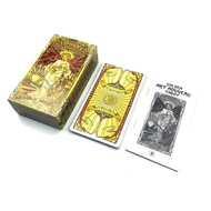 12*7ซม. ภาษาอังกฤษ Borderless Edition Smith Waite Tarot การ์ดเกมภาษาอังกฤษ Booklet คำแนะนำ Rider Tar