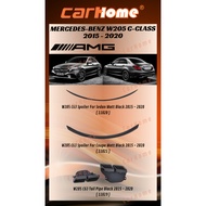 Mercedes Benz W205 C CLASS 2015 - 2020 Spoiler SEDAN, Spoiler COUPE, C63 Exhaust Tail Pipe MATT BLAC
