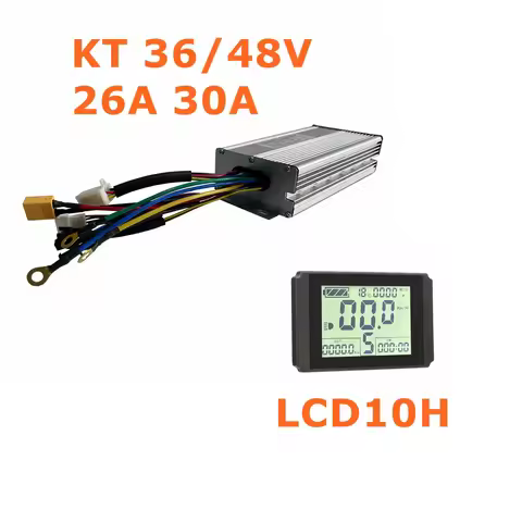 Clearance Price! 36V 48V 26A 30A KT controller Brushless DC Motor Ebike Controller with LCD10H displ
