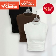 B80-FEB24-C-1-Side-Shirred Vest-TKB80ED367  B80-FEB24-C-1-Pinggang Berkerut Sisi-TKB80ED367