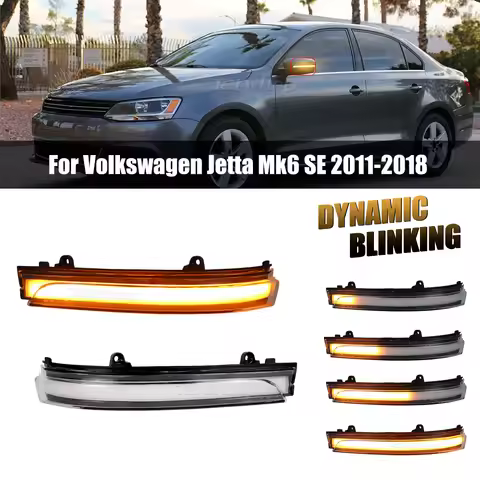 Dynamic Turn Signal Light Arrow Rearview For Volkswagen Jetta Mk6 SE 2011-2018 North American versio