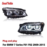 Car LED Headlight Light Assemblies For BMW 7 Series F01 F02 2009-2015 Auto Fog DRL Brake Turn Signal