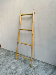 (ส่งไวที่สุด) บันไดตากผ้า ราวตากผ้า ราวไม้ไผ่ สูง 150 x กว้าง 50 cm. wooden towel ladder Bamboo ladd